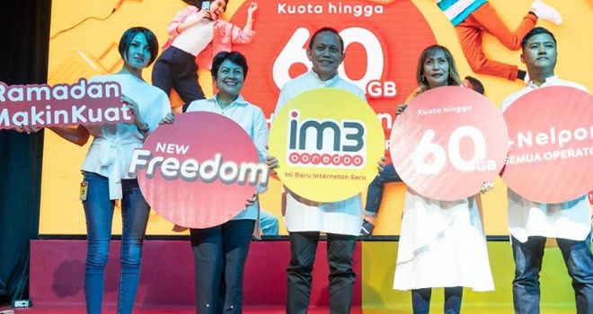 IM3 Ooredoo meluncurkan produk terbaruyaitu paket New Freedom. Foto : Ist